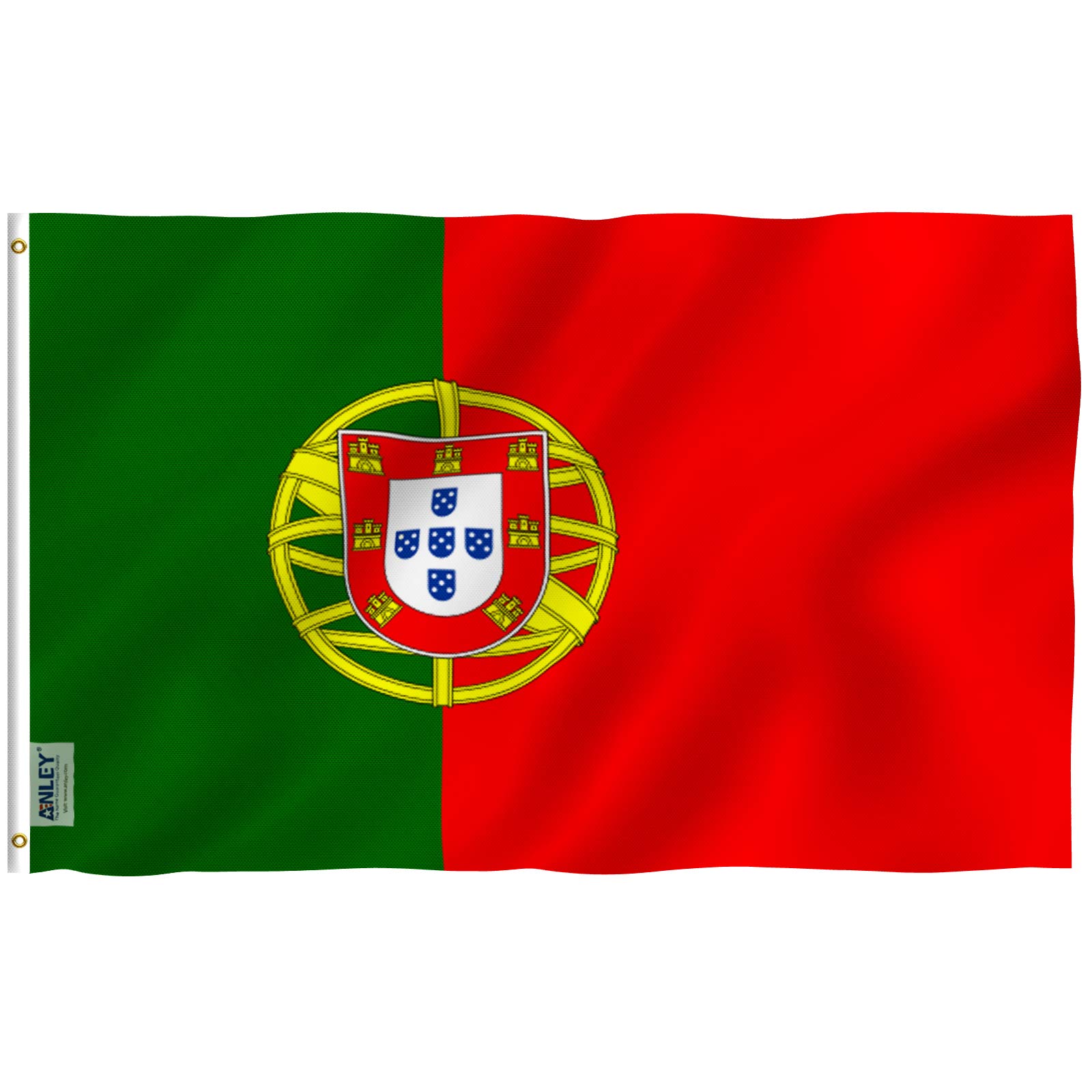 Amazon.com : Anley Fly Breeze 3x5 Foot Portugal Flag - Vivid Color